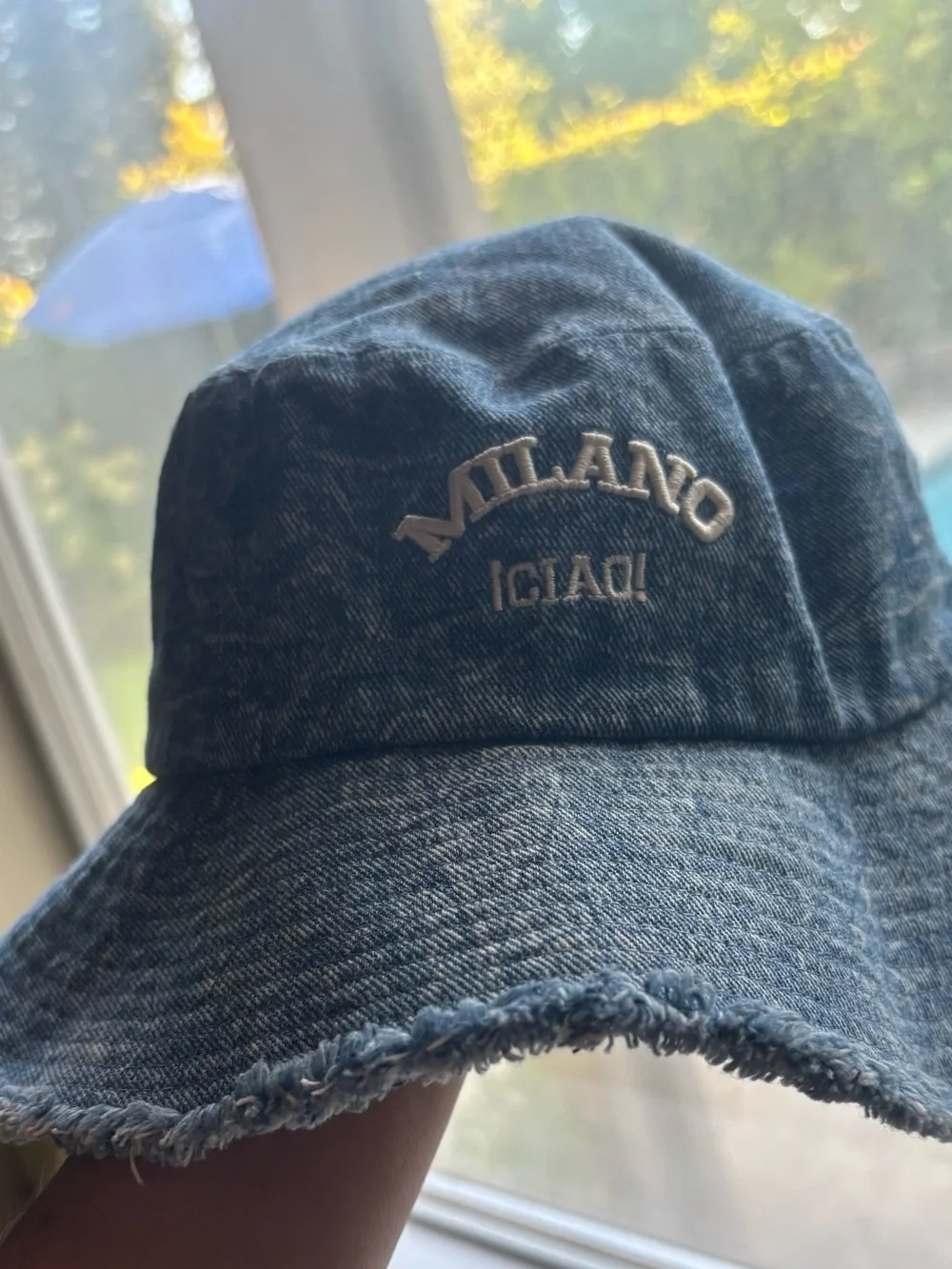 Steve Madden  blue Denim Bucket Hat